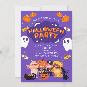Invitation incroyable pour une fête d'Halloween