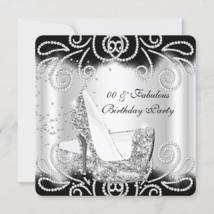 Invitation Incroyables chaussures à talons hauts argentées pa