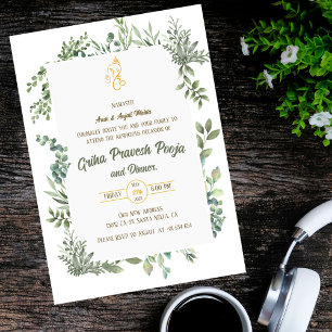 Invitation Inde Hindu Houseréchauffe Griha Pravesh