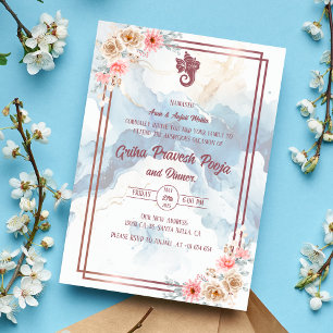 Invitation Inde Hindu Houseréchauffe Griha Pravesh