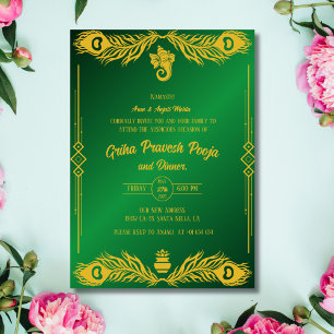 Invitation Inde Hindu Houseréchauffe Griha Pravesh