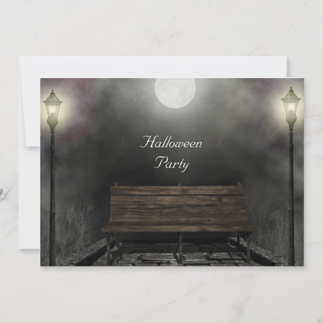 Invitation Indéviation de la partie Halloween sombre (Devant)