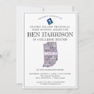 Invitation Indiana   College Bound Graduation Party
