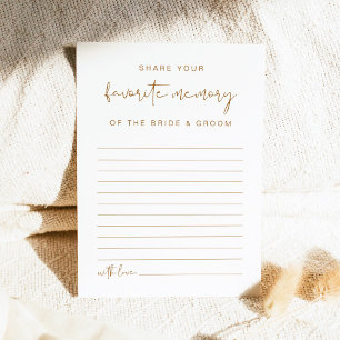 Invitation INDIE Bohemian Burnt Orange Jeu de mémoire favori