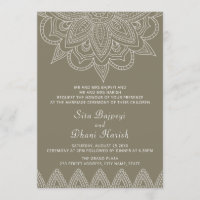 Indien Mehndi Hindu Élégant Mariage Vert élégant