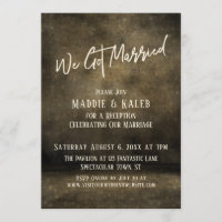 Industriel Nous sommes mariés Réception de mariage