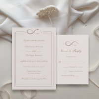 Infinity Amour Initiales Personnalisées Mariage RS