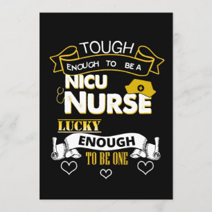 Invitation Infirmière Cute NICU Soins néonatals Préémentiels 