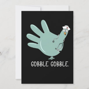 Invitation Infirmière Urgences Dinde Gobble Squad Infirmière