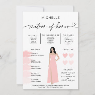 Invitation Infographie de la palette rose pâle des infos sur