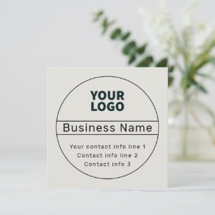 Invitation Informations de contact d'entreprise ou de marque
