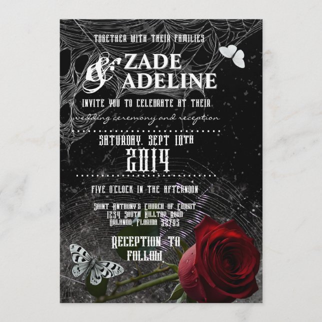 Invitation Informations de Royalty (Devant)
