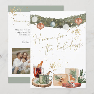 Invitation INGE Aquarelle Chaleureux Cadeaux de Noël