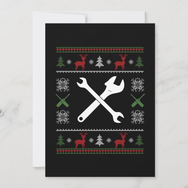 Invitation Ingénieur mécanique Mécanicien automobile technici (Devant)