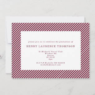 Invitation initiale de remise de diplôme avec plus