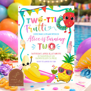 Invitation Initiation de la fête au bassin Twotti Frutti