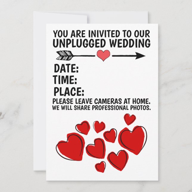 INVITATION INITIATIVES DE MARIAGE DÉPLOYÉES (AUCUNE PHOTOS AU (Devant)