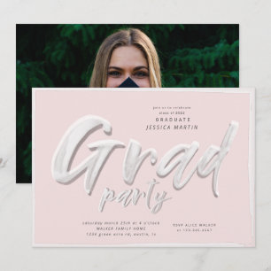 Invitation Ink script graduation de l'invitation de la fête p