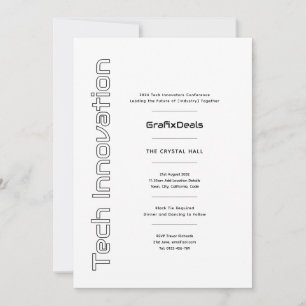 Invitation Innovation technologique Entreprise Événements mod