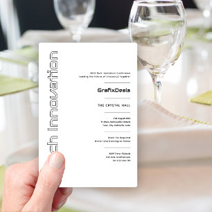 Invitation Innovation technologique Entreprise Événements mod