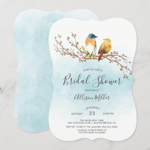 Invitation Inséparables Couple nuptiale douche