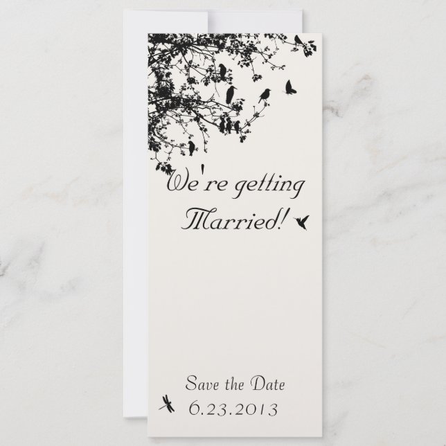 Invitation Inséparables dans les arbres (Devant)