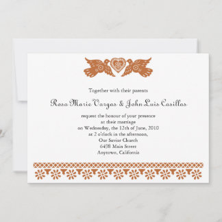 Invitation Inséparables de style Papel Picado