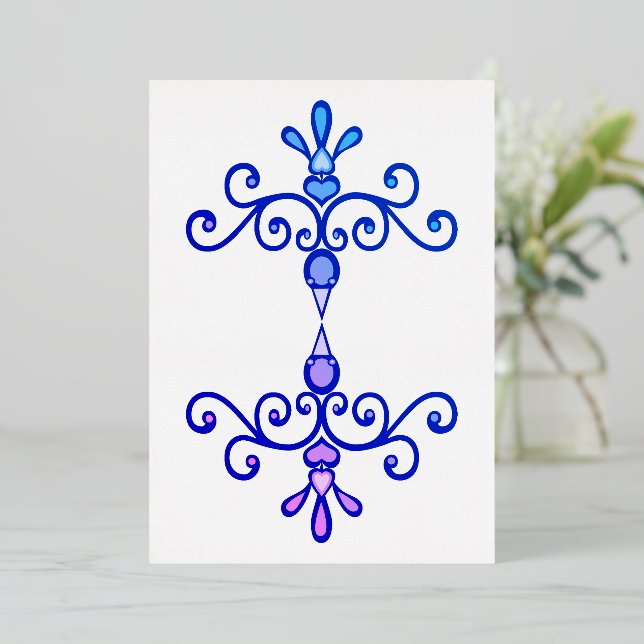 Invitation Inséparables Foil (Debout devant)