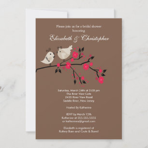 Invitation Inséparables modernes Couples nuptiale douche Invi