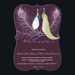 Invitation Inséparables Peacock Pair Purple Mariage Inviter<br><div class="desc">Peacocks, inséparables, plumes paon, violet citron vert turquoise-bleu blanc "ce jour, j'épouse mon meilleur ami" mariage ou événement connexe (répétition-dîner, douche de couple, douche de mariage, fête de fiançailles... ) invitation personnalisée avec une vintage touche rétro. S'il vous plaît personnaliser avec votre propre texte en fonction de l'occasion ou cliquez...</div>