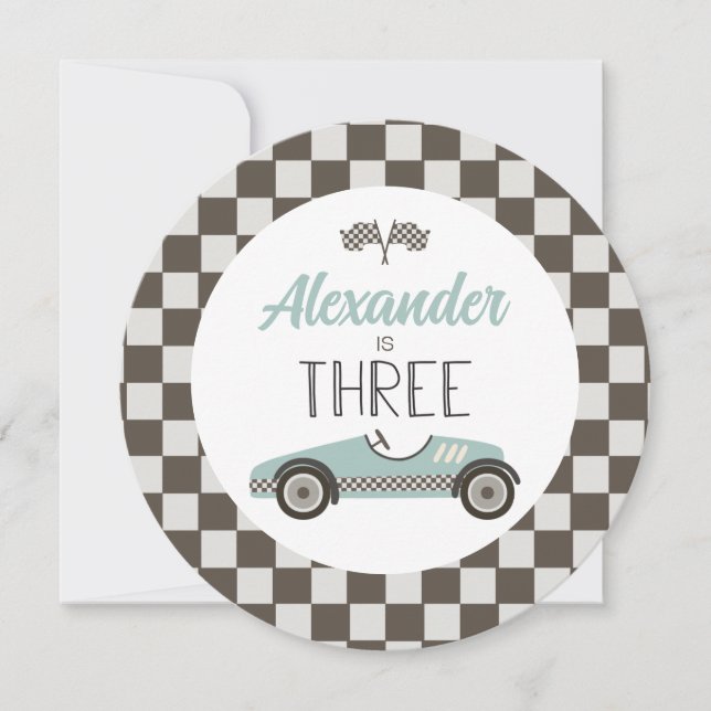 Invitation Insert de plaque de chargeur d'anniversaire de voi (Devant)