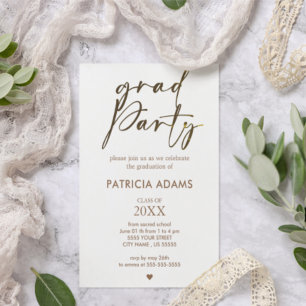Invitation Insertion personnalisée, script de calligraphie Pa