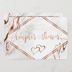Invitation Inspiration moderne en cuivre et marbre italien Ma
