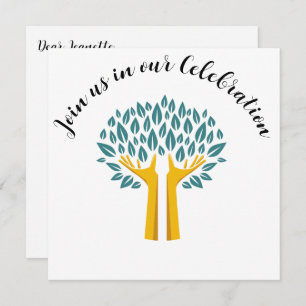 Invitation Inspirational Tree of Life Cancer Survivor Party