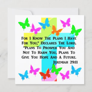 INVITATION INSPIRATIONNEL JEREMIAH 29:11 CHRÉTIEN