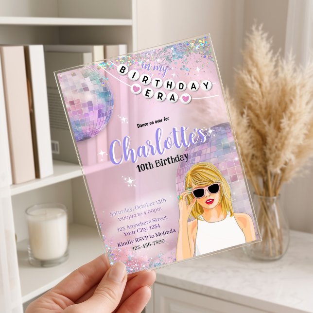 Invitation inspirée de l'ERA d'anniversaire swift (Créateur téléchargé)