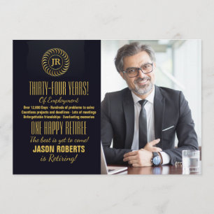 Invitation inspirée de partie de retraite de photo