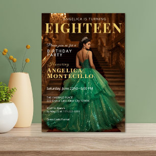 Invitation inspirée par Emerald et Gold Magazine