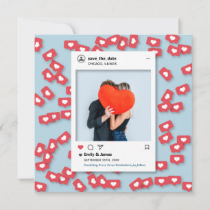 Invitation Instagram Amour Drôle Enregistrer la date