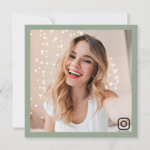 Invitation instagram entreprise médias sociaux moderne Sage G