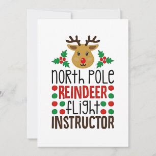 Invitation Instructeur de vol de rennes du Pôle Nord Noël