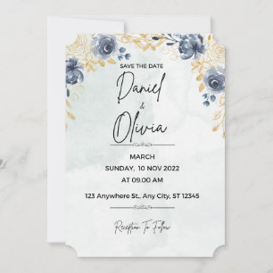 INVITATION INVÉTATIONS DES MARIAGES FLEURS