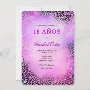 Invitation Invitación de 16 Años Mujer