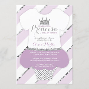 Invitation Invitación de Baby shower para una Princes