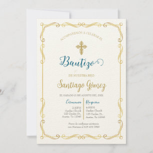 Invitation Invitación de bautismo para niño