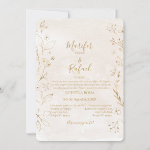 Invitation Invitación de boda con rosas