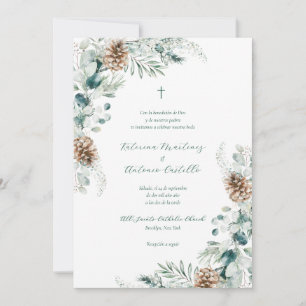 Invitation Invitacion de Boda Cristiana Mariage espagnol
