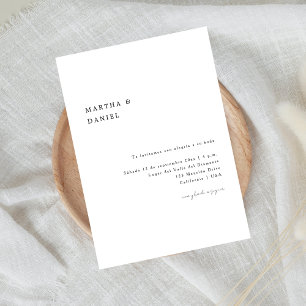 Invitation invitación de boda elegante   Mariage espagnol