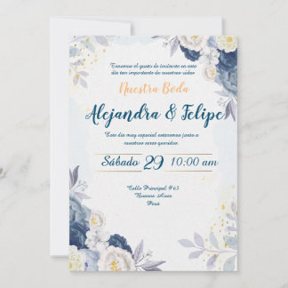 Invitation Invitación de Boda Elegante y Personalizada