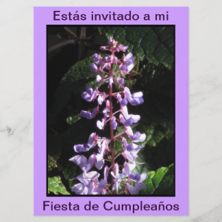 Invitation Invitación - Fiesta de Cumpleaños - Púrpura